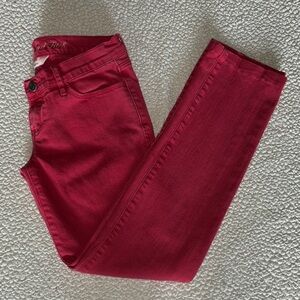 Y2K Abercrombie & Fitch Stretch Red Jeans